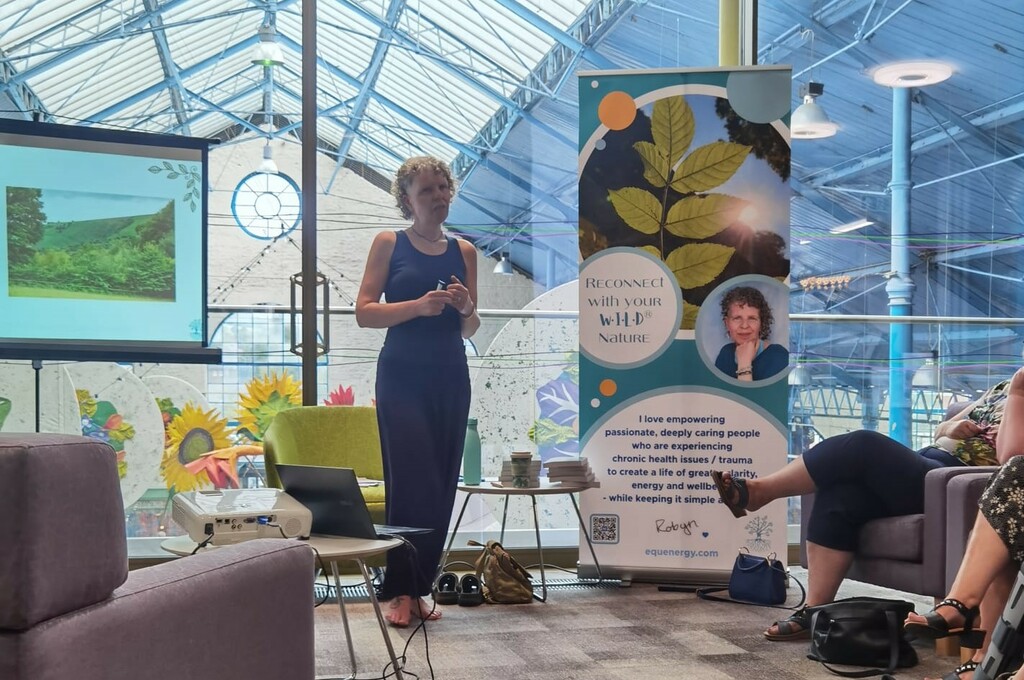 Robyn Harris speaking at the launch of her book, Take a Walk on the W·I·L·D® Side